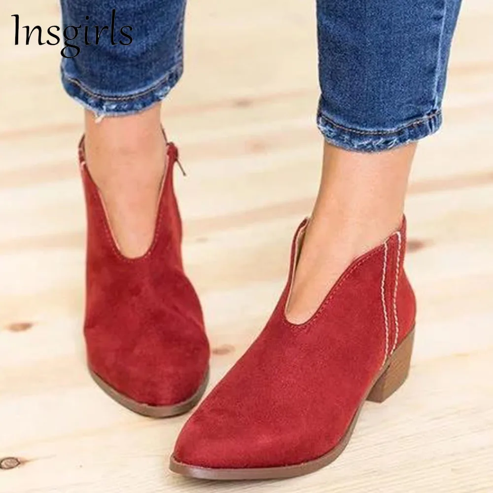 Autumn Fashion Pumps 2021 New Women's Suede Chunky Heel Low Top Pointed Toe Slip On Shoes 34-43 Large-Sized Dress Ankle Boots
Autumn Fashion Pumps 2021 New Women's Suede Chunky Heel Low Top Pointed Toe Slip On Shoes 34-43 Large-Sized Dress Ankle Boots