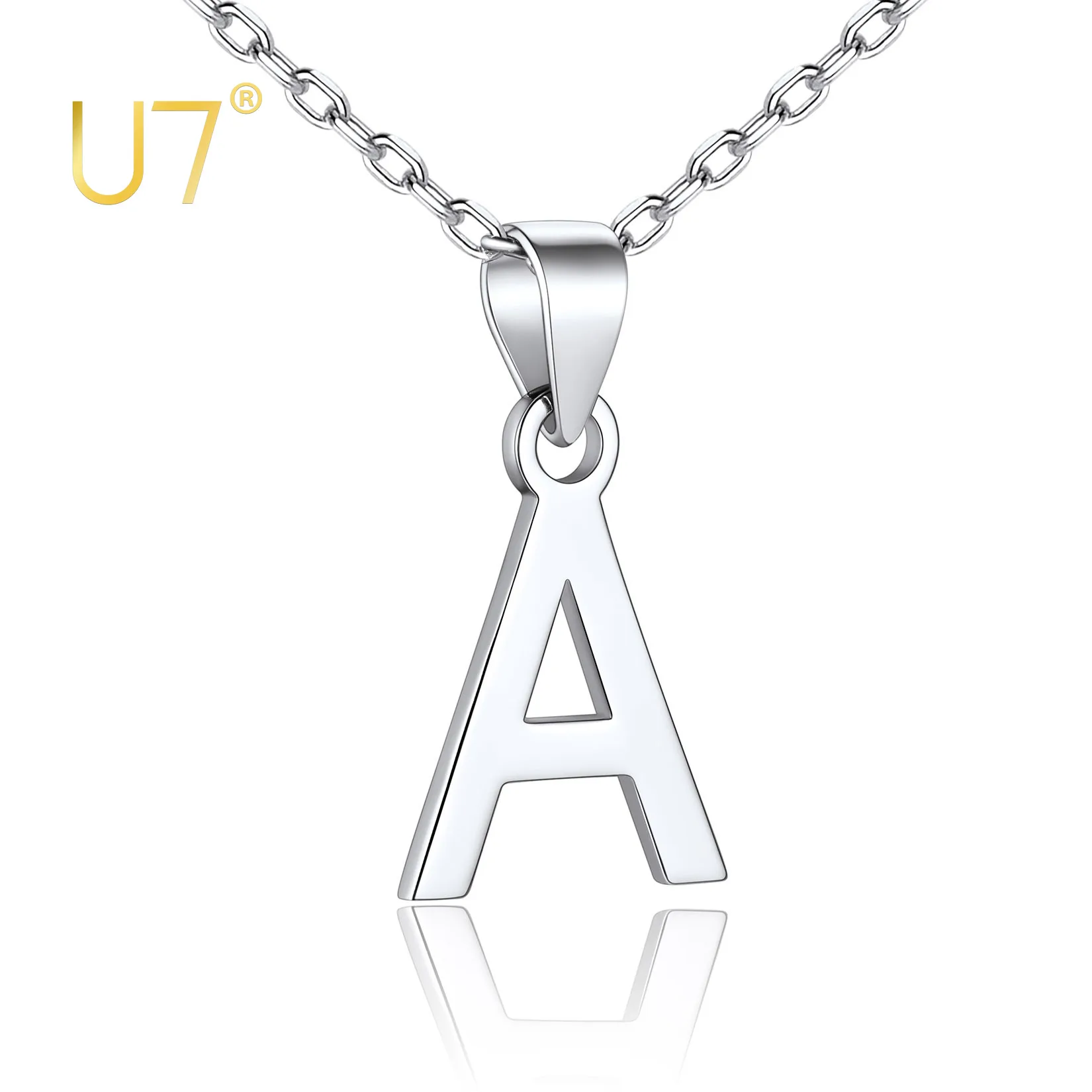 U7 925 Sterling Silver 26 Letters Pendant Cute Choker Chain with Monogram Charm Tiny Initial Necklace for Women Girls SC203
U7 925 Sterling Silver 26 Letters Pendant Cute Choker Chain with Monogram Charm Tiny Initial Necklace for Women Girls SC203