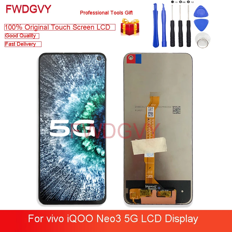 6,57 "оригинальный новый для vivo iQOO Neo 3 5G V1981A ЖК-дисплей кодирующий преобразователь сенсорного экрана в сборе полный набор запасных частей
6,57 "оригинальный новый для vivo iQOO Neo 3 5G V1981A ЖК-дисплей кодирующий преобразователь сенсорного экрана в сборе полный набор запасных частей