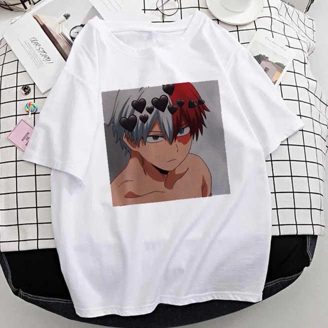 Anime My Hero Academia Women T Shirt Shoto Todoroki Print Tshirt Summer Short Sleeve Harajuku Cartoon T-shirt Female Clothes Tee
Anime My Hero Academia Women T Shirt Shoto Todoroki Print Tshirt Summer Short Sleeve Harajuku Cartoon T-shirt Female Clothes Tee
