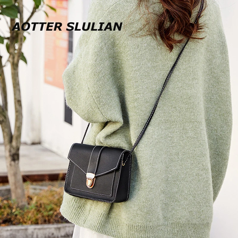 Fashion Women Sling Shoulder Bag Solid Color Leather Crossbody Pouch Female Thin Strap Messenger Saddle Bag Female Mochila Bolsa
Fashion Women Sling Shoulder Bag Solid Color Leather Crossbody Pouch Female Thin Strap Messenger Saddle Bag Female Mochila Bolsa