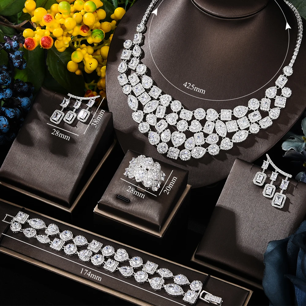 GODKI Luxury 4PCS Chokers Necklace Earring Sets Cubic Zirconia jewelry Sets for women Wedding Indian Bridal Jewelry Sets 2021
GODKI Luxury 4PCS Chokers Necklace Earring Sets Cubic Zirconia jewelry Sets for women Wedding Indian Bridal Jewelry Sets 2021