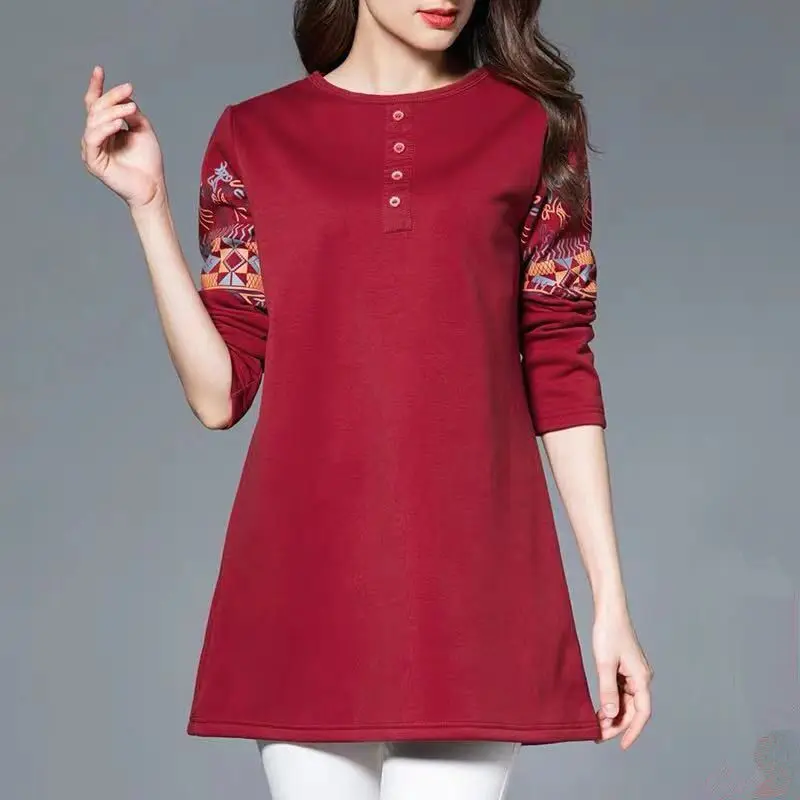 2022 New Spring Autumn Middle Aaged Women Elegant Vintage O-Neck Blouse Female Flower Print Fashion Loose Shirt Q37
2022 New Spring Autumn Middle Aaged Women Elegant Vintage O-Neck Blouse Female Flower Print Fashion Loose Shirt Q37