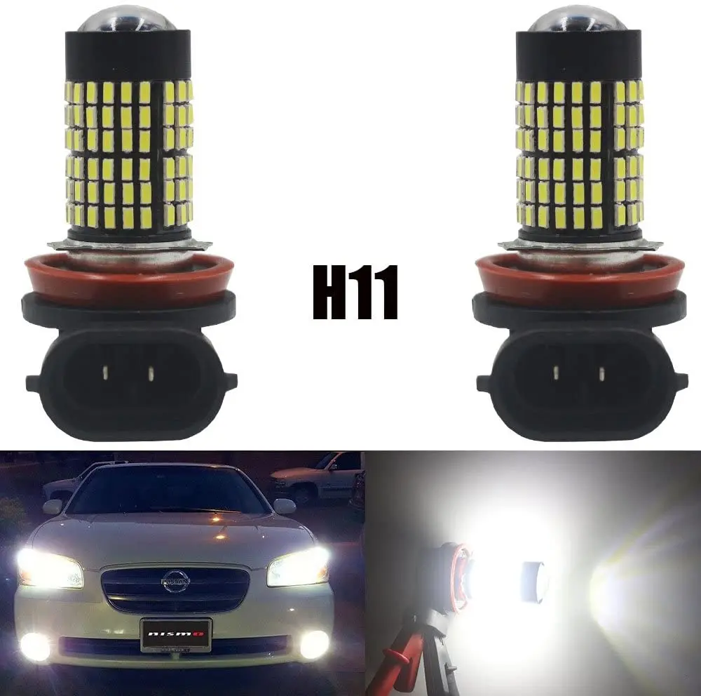 2Pcs H11 H8 Non-polarity 9V-30V White 3014 144 SMD LED Fog Light with Projector Replacement LED Bulb Daytime Running Light DRL
2Pcs H11 H8 Non-polarity 9V-30V White 3014 144 SMD LED Fog Light with Projector Replacement LED Bulb Daytime Running Light DRL