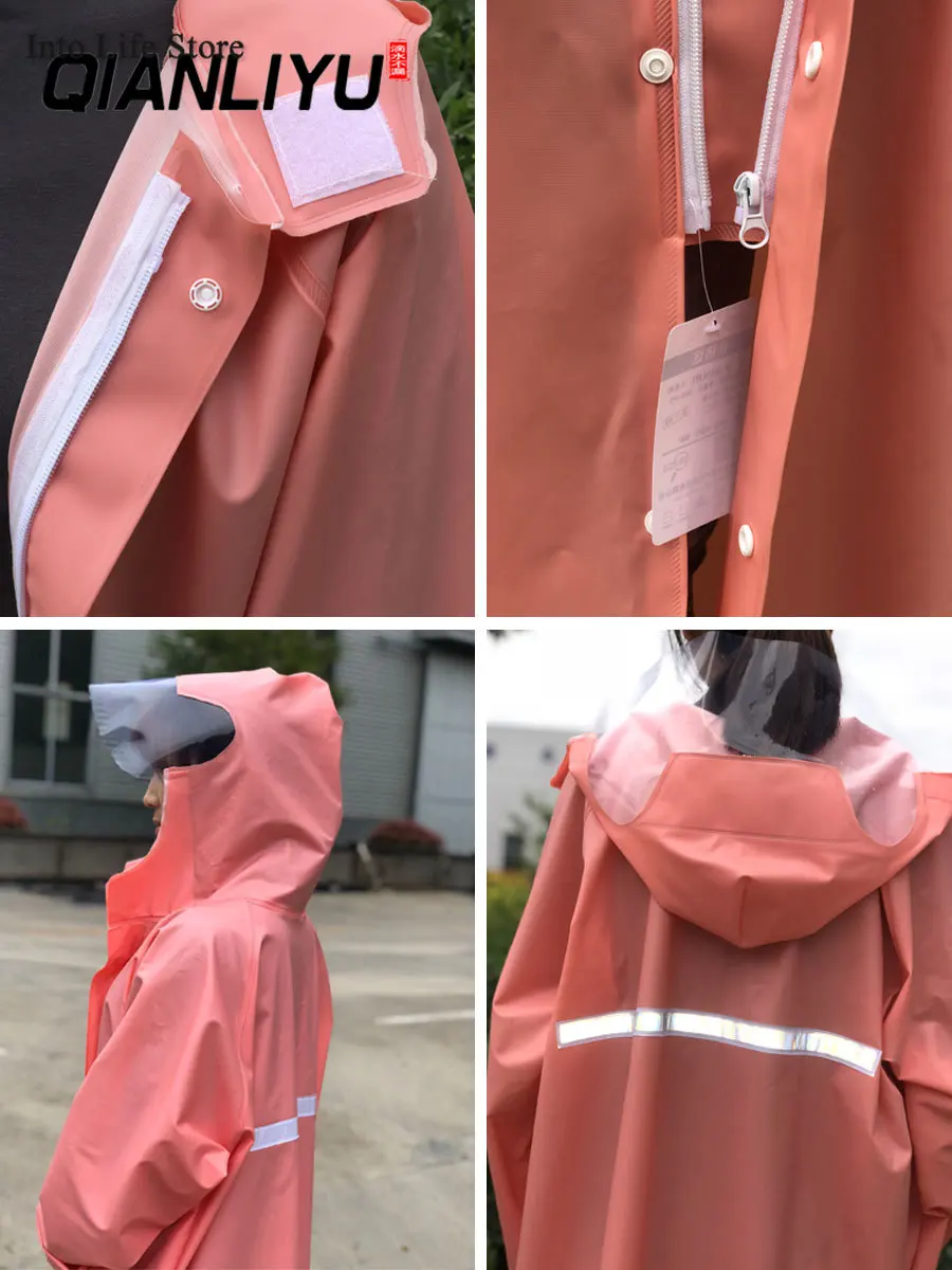 Pink Women Raincoat Long Trench Coat Thickened Waterproof Rain Poncho Outdoor Hiking Rain Coat Clothing Camping Rainwear Gift
Pink Women Raincoat Long Trench Coat Thickened Waterproof Rain Poncho Outdoor Hiking Rain Coat Clothing Camping Rainwear Gift