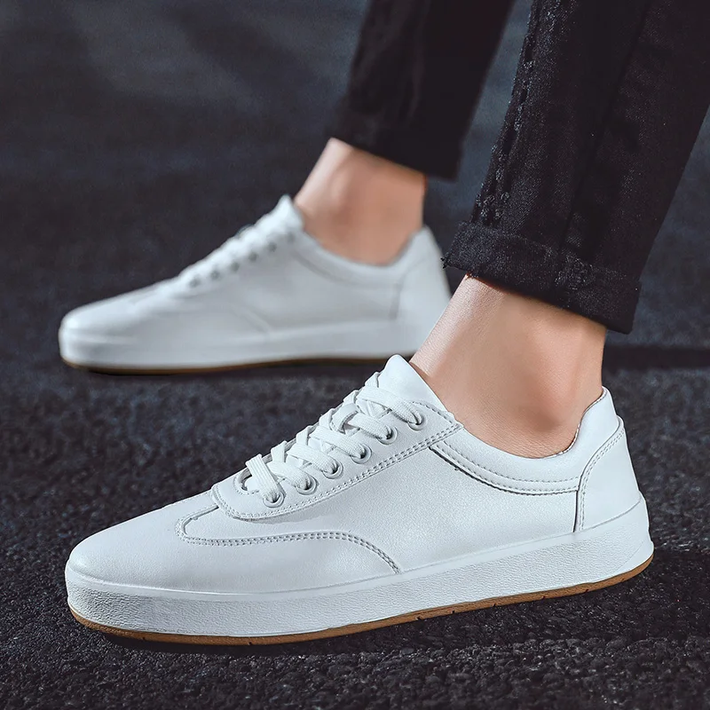 Leather Men Casual Shoes Male Shoes Adult 2020 Spring Fashion Men's White Leather Shoes Korean Style White Shoes 
Leather Men Casual Shoes Male Shoes Adult 2020 Spring Fashion Men's White Leather Shoes Korean Style White Shoes