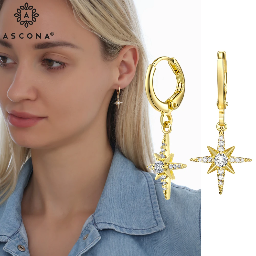 ASCONA Fashion Star Shape Small Circle Hoop Earrings For Women Cubic Zircon Dangle Drop Earrings Accessories Jewelry
ASCONA Fashion Star Shape Small Circle Hoop Earrings For Women Cubic Zircon Dangle Drop Earrings Accessories Jewelry