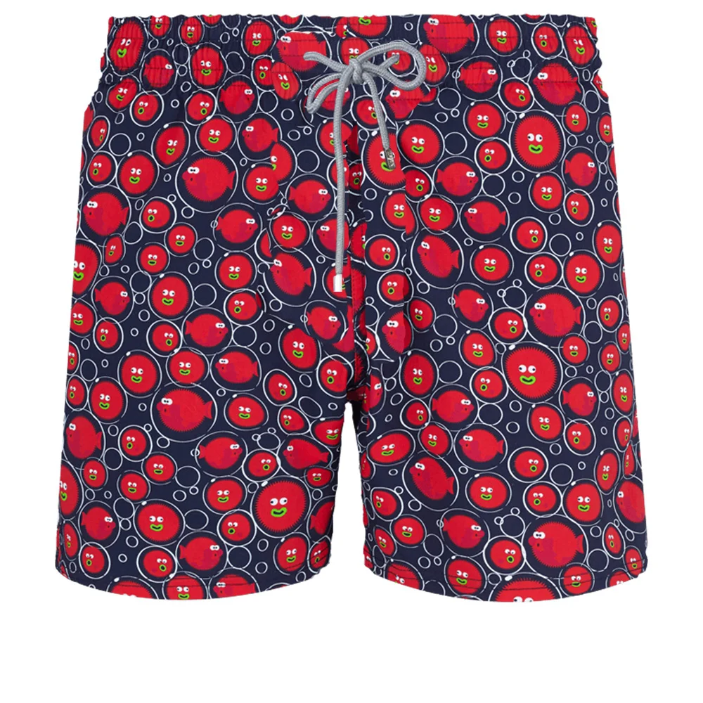 Мужские пляжные шорты-бермуды с принтом в виде черепашек 
Мужские пляжные шорты-бермуды с принтом в виде черепашек