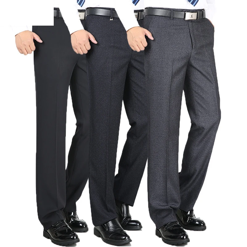 High Quality Fashion Thicken Men Dress Pants Classic Business Casual Straight Trousers Loose Suit Pants High Waist Men Pantalon
High Quality Fashion Thicken Men Dress Pants Classic Business Casual Straight Trousers Loose Suit Pants High Waist Men Pantalon