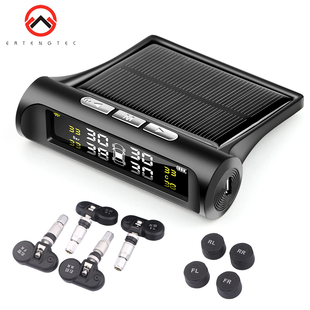 Tire Pressure Indicator Smart TPMS Monitoring Alarm Digital LCD Display Steelmate Power Solar Tpms Alarm System Pressur Sensor
Tire Pressure Indicator Smart TPMS Monitoring Alarm Digital LCD Display Steelmate Power Solar Tpms Alarm System Pressur Sensor