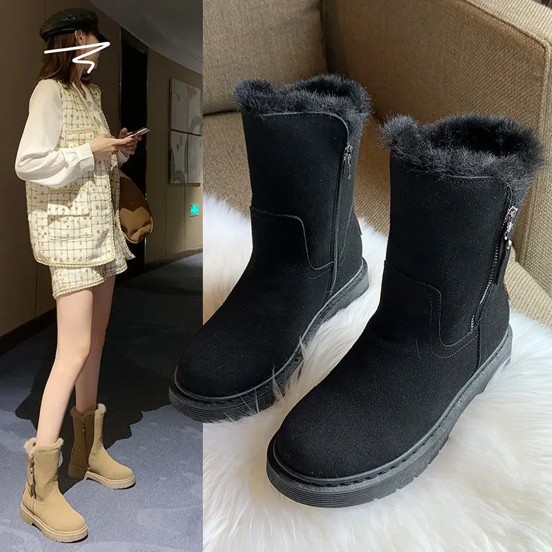 Snow boots frosted flat bottom plus velvet comfortable warm cotton boots winter student women's cotton shoes durable hot sale
Snow boots frosted flat bottom plus velvet comfortable warm cotton boots winter student women's cotton shoes durable hot sale