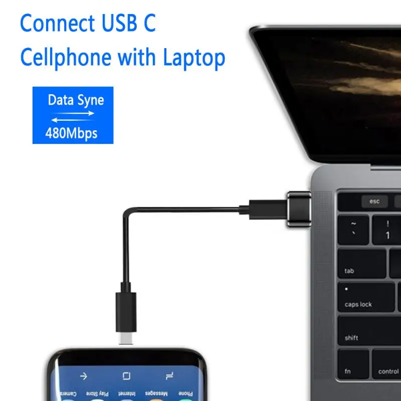 Металлический адаптер USB папа-мама Type-C OTG конвертер C для Xiaomi Nexus 5x6p Oneplus 3 2 Macbook