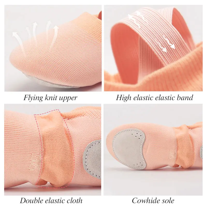 Flying Knit Ballet Dance Shoes For Women Adult Teacher Soft-soled Dancing Shoes 34-41 Women Flat Slippers Woman's Exercise Shoes
Flying Knit Ballet Dance Shoes For Women Adult Teacher Soft-soled Dancing Shoes 34-41 Women Flat Slippers Woman's Exercise Shoes