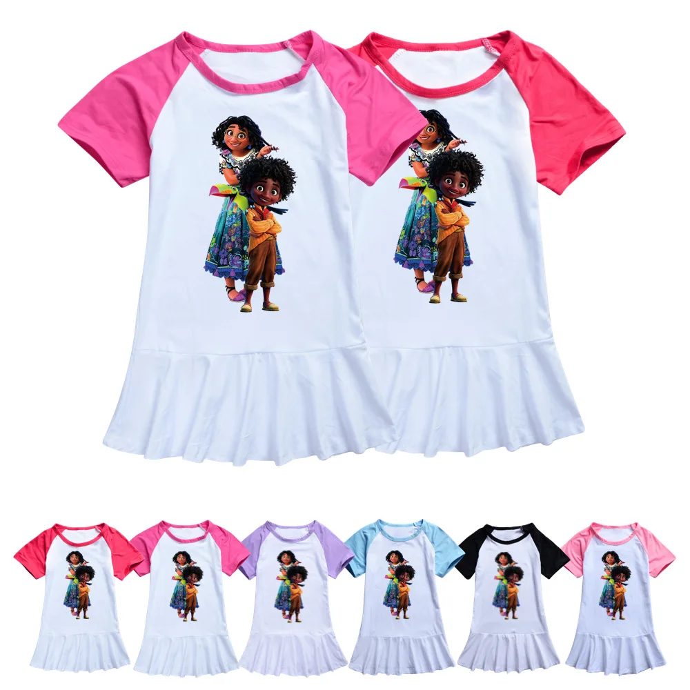 Encanto Summer New Girls Dress Cartoon Print Imitation Cotton Milk Silk Princess Party Costume 2-14Y
Encanto Summer New Girls Dress Cartoon Print Imitation Cotton Milk Silk Princess Party Costume 2-14Y