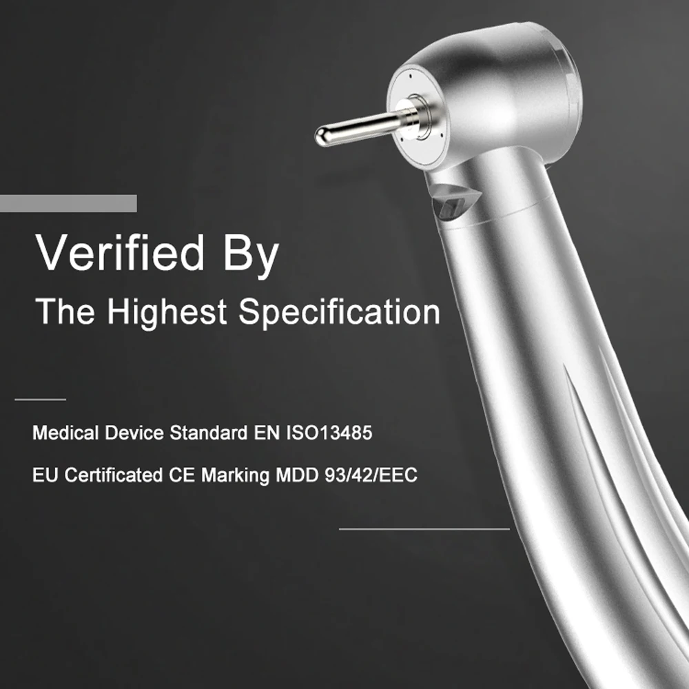 Dental Handpiece 4-Hole/6-Hole High Speed Handpiece 0.22mpa Triple Water Spray Dental Fiber Optic Bent Angle Air Turbine
Dental Handpiece 4-Hole/6-Hole High Speed Handpiece 0.22mpa Triple Water Spray Dental Fiber Optic Bent Angle Air Turbine