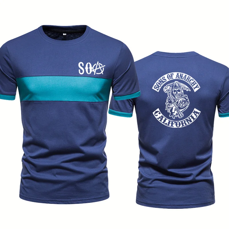 Новинка 2021, модные мужские и женские топы с коротким рукавом SOA Sons of анархии с принтом SAMCRO, модные мужские/женские Топы в стиле хип-хоп
Новинка 2021, модные мужские и женские топы с коротким рукавом SOA Sons of анархии с принтом SAMCRO, модные мужские/женские Топы в стиле хип-хоп