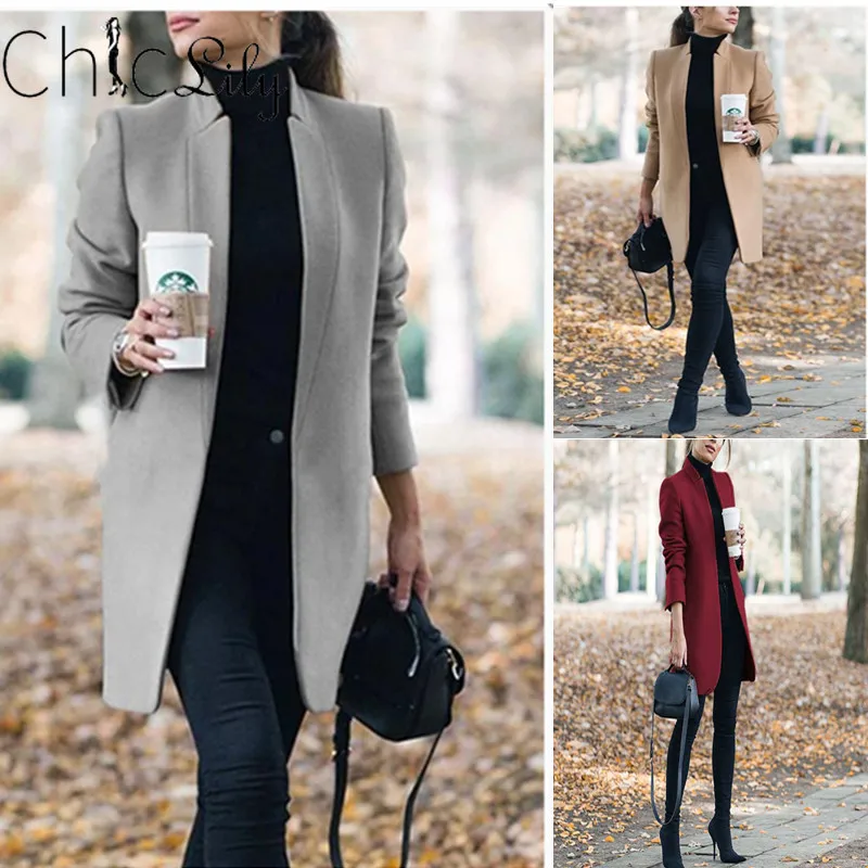 Chiclily Fall Winter Woolen Long Jacket Open Stitch Thin Wool Coats Solid Color Casual Female Office Work Jackets
Chiclily Fall Winter Woolen Long Jacket Open Stitch Thin Wool Coats Solid Color Casual Female Office Work Jackets