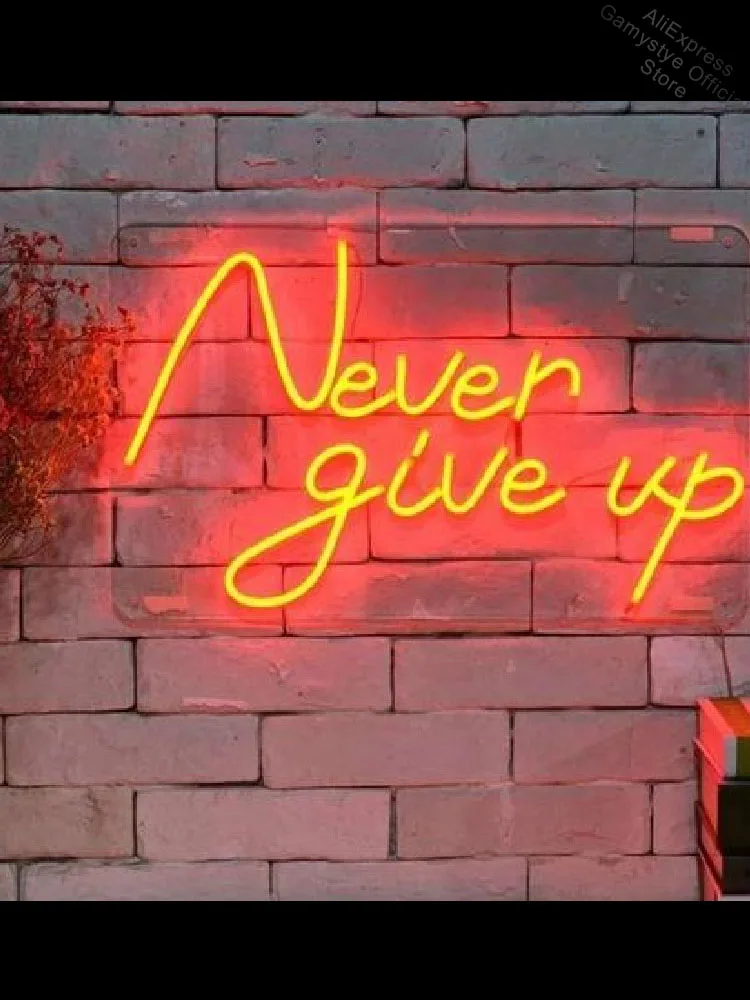Neon Sign For Never give up love Glass Tubes Lamp bedroom outdoor lighting store neon sign custom neon signs for home neon sign
Neon Sign For Never give up love Glass Tubes Lamp bedroom outdoor lighting store neon sign custom neon signs for home neon sign