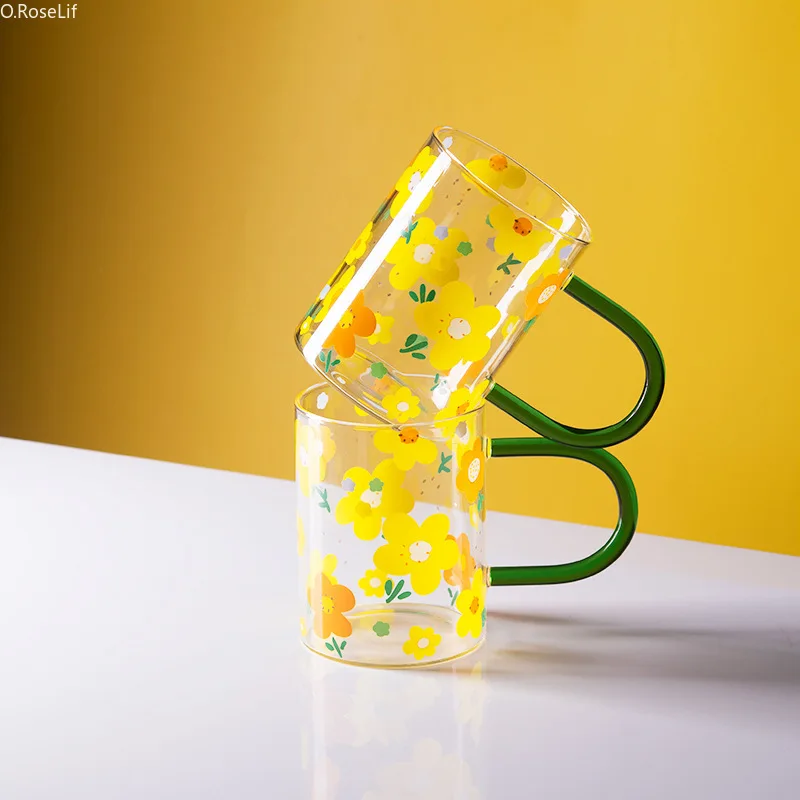 Nordic Printed Glass With Handle Large Capacity Office Drinking Mug INS Style Cold Drinking Mug Glass Water Bottle
Nordic Printed Glass With Handle Large Capacity Office Drinking Mug INS Style Cold Drinking Mug Glass Water Bottle
