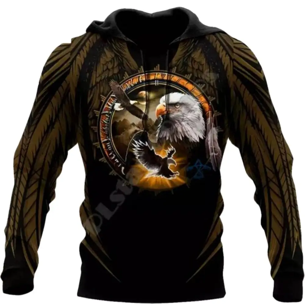 Fashion Spring And Autumn Men's 3D Printing Eagle Lion Horse Pattern Hoodie Street Trend Hip-Hop Personality Wild Loose Oversize
Fashion Spring And Autumn Men's 3D Printing Eagle Lion Horse Pattern Hoodie Street Trend Hip-Hop Personality Wild Loose Oversize