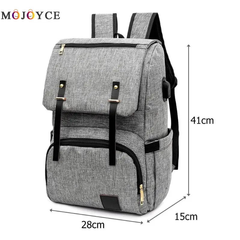 Mummy Maternity Bag Waterproof Oxford USB Nursing Diaper Bags Large Capacity Outdoor Travel Nappy Backpack