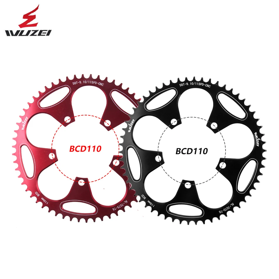 WUZEI 110 BCD Road Bicycle Sprocket 50T 52T 54T 56T 58T 60T crank Chainwheel Crankset Tooth plate Ultralight Bicycle Parts
WUZEI 110 BCD Road Bicycle Sprocket 50T 52T 54T 56T 58T 60T crank Chainwheel Crankset Tooth plate Ultralight Bicycle Parts