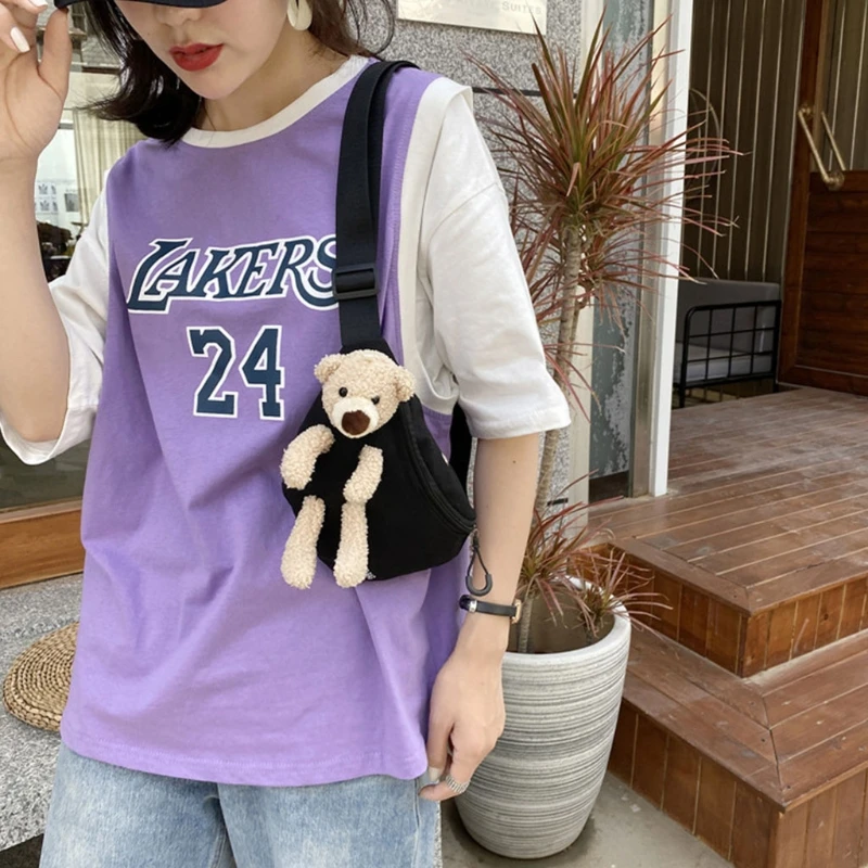 Cute Bear Canvas Wild Chest Bag Trendy All-match Messenger Women Casual Daily Wear Waist Bag Cartoon Fashion Personality New
Cute Bear Canvas Wild Chest Bag Trendy All-match Messenger Women Casual Daily Wear Waist Bag Cartoon Fashion Personality New