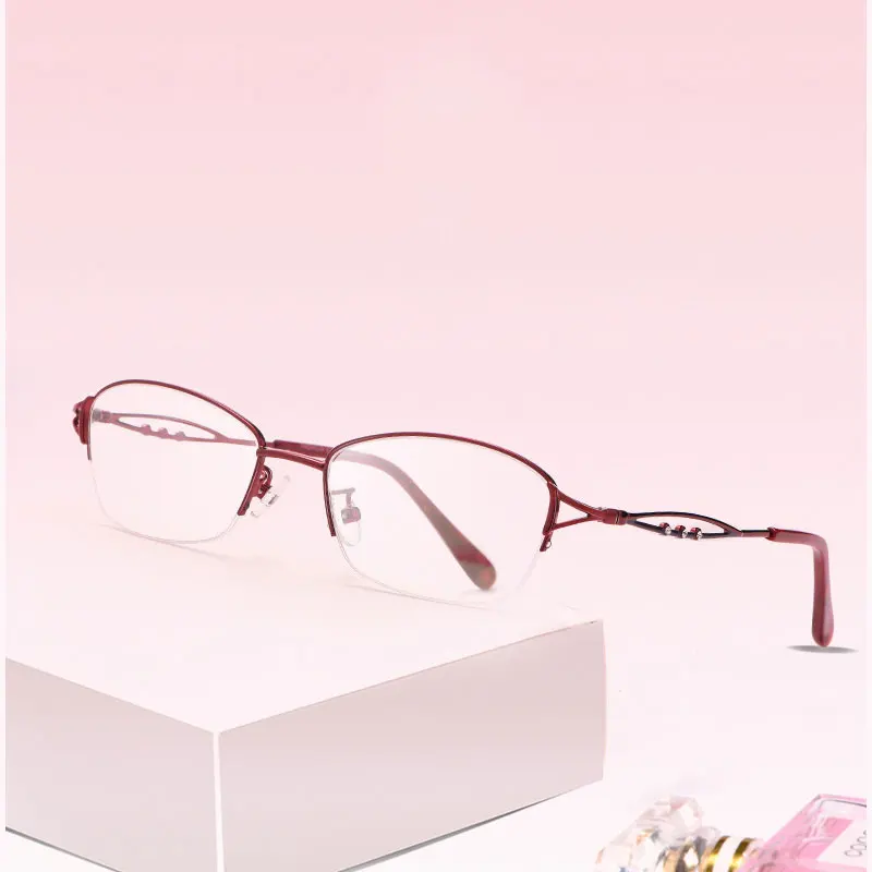 New Arrival Half Rim Metal Frame Glasses For Female Fashional Design Ultra Light Myopia Eyewears
New Arrival Half Rim Metal Frame Glasses For Female Fashional Design Ultra Light Myopia Eyewears