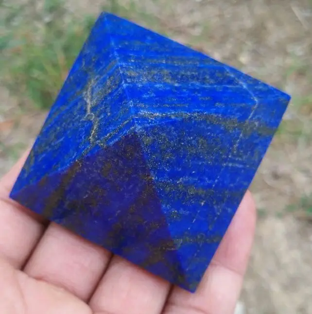 1pcs 100% natural Lapis lazuli stone quartz crystal pyramid healing reiki Chakra Energy Tower Home Ornaments
1pcs 100% natural Lapis lazuli stone quartz crystal pyramid healing reiki Chakra Energy Tower Home Ornaments