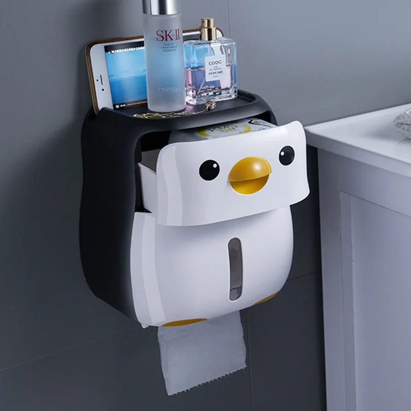 Penguin Toilet Paper Holder Creative Portable Waterproof Wall Mounted Storage Box Tray Tissue Box Organizer Bathroom Accessories
Penguin Toilet Paper Holder Creative Portable Waterproof Wall Mounted Storage Box Tray Tissue Box Organizer Bathroom Accessories