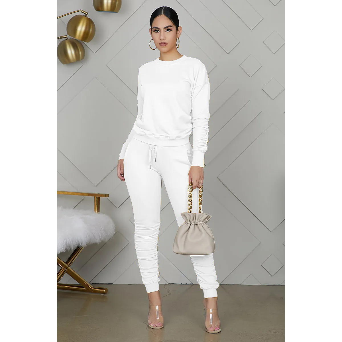 Женский спортивный костюм, повседневный комплект из 2 предметов, леггинсы на осень, 2020 
Женский спортивный костюм, повседневный комплект из 2 предметов, леггинсы на осень, 2020