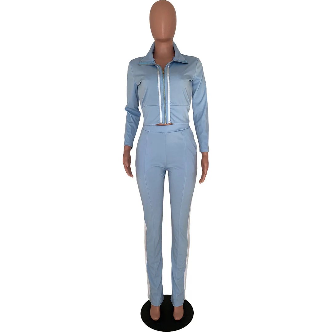 VS&LLWQ Women Long Sleeve Jacket Two Piece Outfits Crop Top and Flare Pants Sports Casual Tracksuit 2 Piece Set for Female
VS&LLWQ Women Long Sleeve Jacket Two Piece Outfits Crop Top and Flare Pants Sports Casual Tracksuit 2 Piece Set for Female