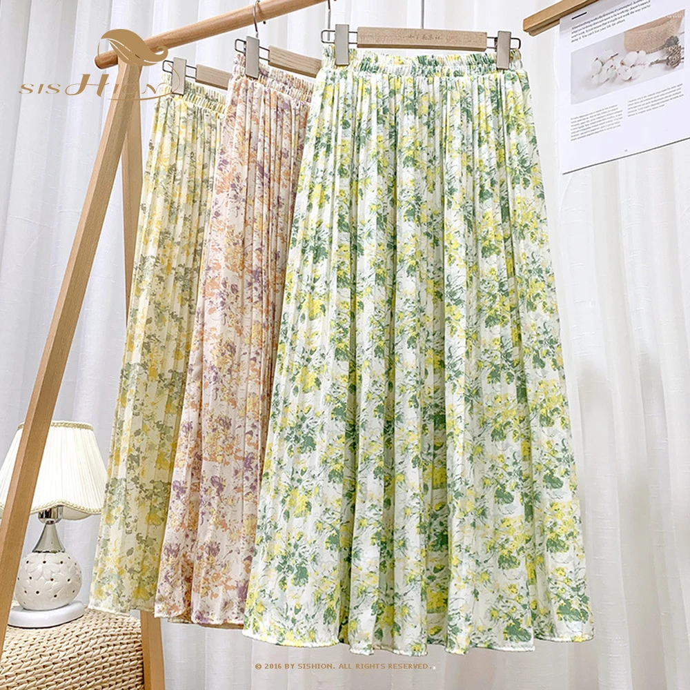 SISHION 2021 Beach Long Boho Maxi Skirt VD1816 Women Summer Floral Print Chiffon Pleated Skirt
SISHION 2021 Beach Long Boho Maxi Skirt VD1816 Women Summer Floral Print Chiffon Pleated Skirt