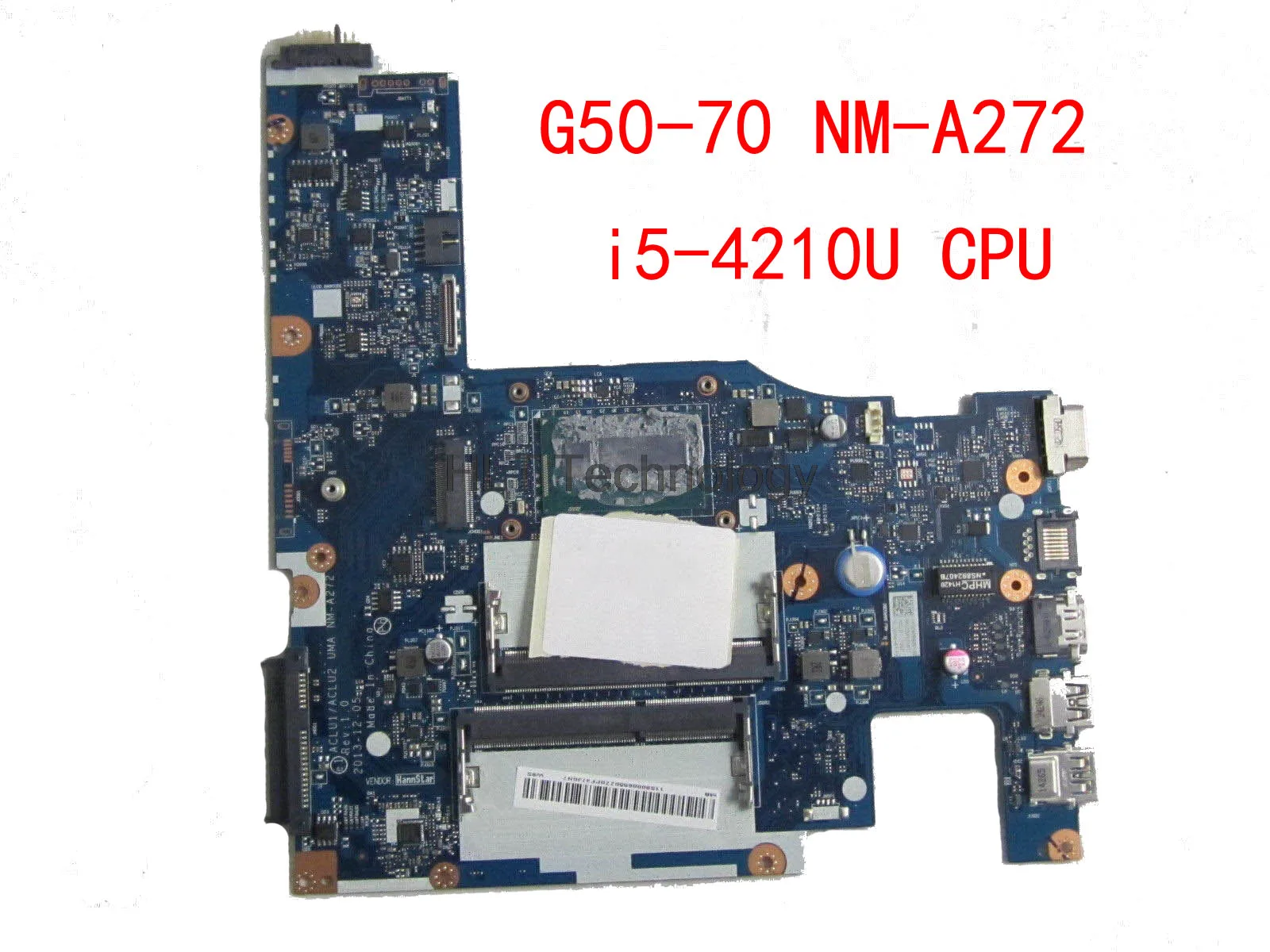 Материнская плата для ноутбука Lenovo G50-70 ACLU1/ACLU2 NM-A272 I5-4210U процессор 100% тестирование ok 
Материнская плата для ноутбука Lenovo G50-70 ACLU1/ACLU2 NM-A272 I5-4210U процессор 100% тестирование ok