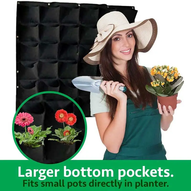 6 Pocket 100*30cm Vertical Hanging Garden Planter Flower Pots Layout Waterproof Wall Mount Hanging Flowerpot Bag Indoor
6 Pocket 100*30cm Vertical Hanging Garden Planter Flower Pots Layout Waterproof Wall Mount Hanging Flowerpot Bag Indoor