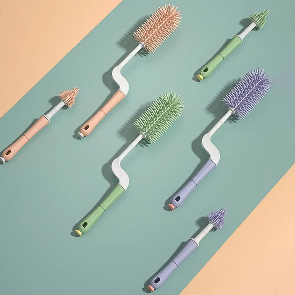 3pcs Baby Bottle Brush set Silicone Cleaning Brush Set Handheld Soft Head nylon bristles Rotating Pacifier Cup Nipple Cleaner
3pcs Baby Bottle Brush set Silicone Cleaning Brush Set Handheld Soft Head nylon bristles Rotating Pacifier Cup Nipple Cleaner