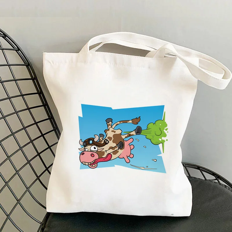 Cow Print shopping bag cotton tote recycle bag bolso bag shoping reusable grab 
Cow Print shopping bag cotton tote recycle bag bolso bag shoping reusable grab