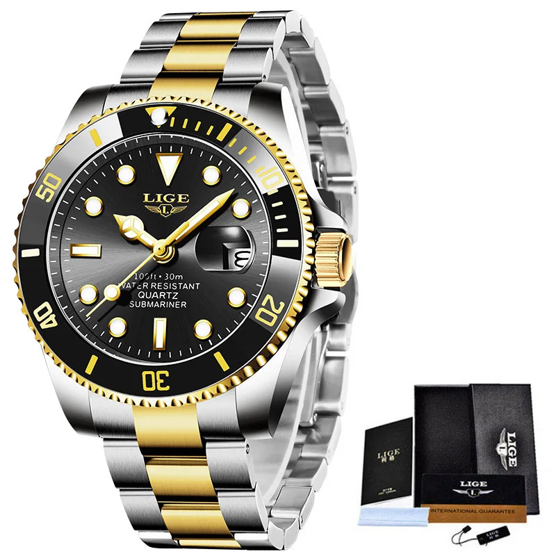 2021 New LIGE Men Watches Top Brand Quartz Clock Stainless Steel Waterproof Sports Wristwatch For Mens Chronograph Zegarek Meski
2021 New LIGE Men Watches Top Brand Quartz Clock Stainless Steel Waterproof Sports Wristwatch For Mens Chronograph Zegarek Meski
