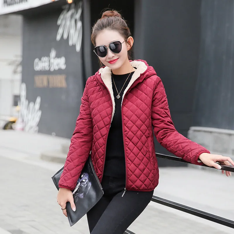 Women's Cotton Short Hooded Simple Winter Jacket Long Sleeve Thick Warm Wild Casual Cotton Suit Snow Cotton Jacket Student Tide
Women's Cotton Short Hooded Simple Winter Jacket Long Sleeve Thick Warm Wild Casual Cotton Suit Snow Cotton Jacket Student Tide