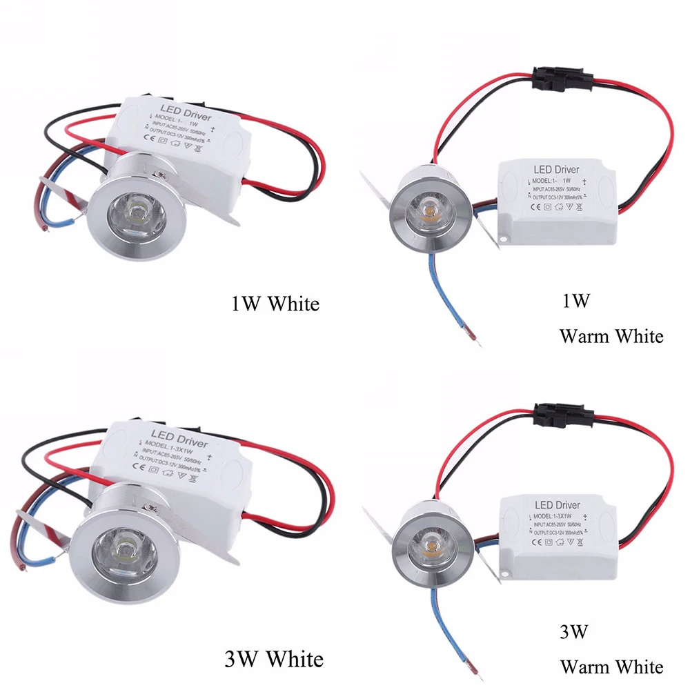 2020 1/3 Вт LED белый/теплый белый AC 85 265 в мини поверхностного монтажа свет Led