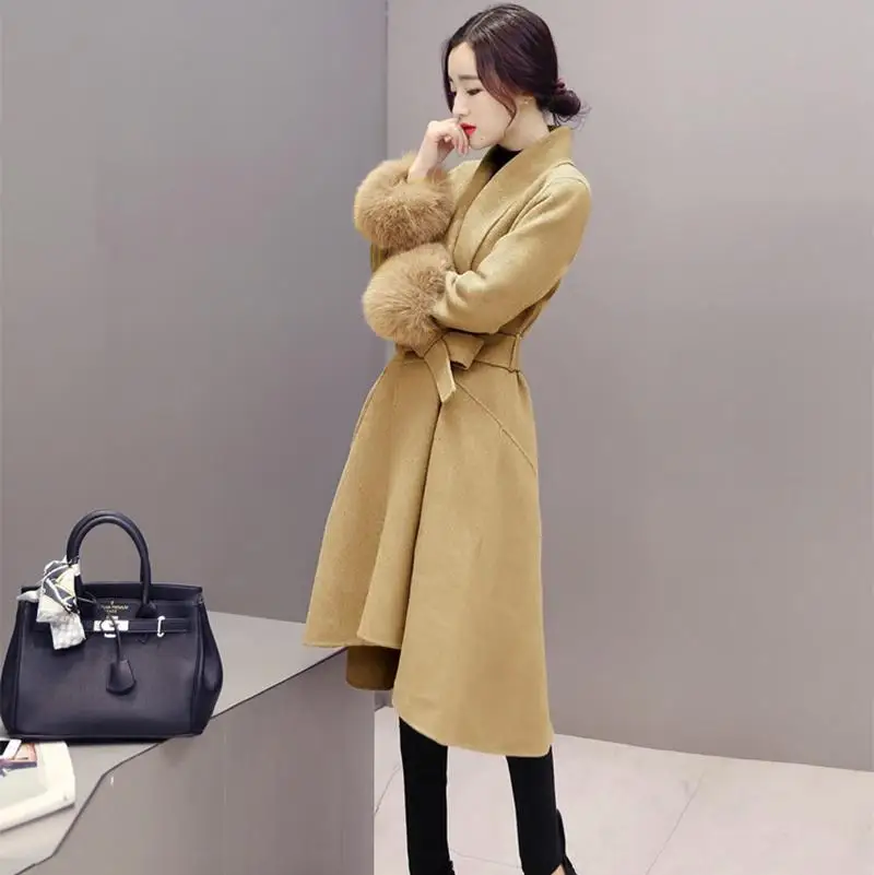 Winter Clothing Fashion Long Woolen Coat Turn-down Collar Autumn Coat Jackets Lace Up Warm Outwear S-3XL Plus Size Outfits S-3XL
Winter Clothing Fashion Long Woolen Coat Turn-down Collar Autumn Coat Jackets Lace Up Warm Outwear S-3XL Plus Size Outfits S-3XL