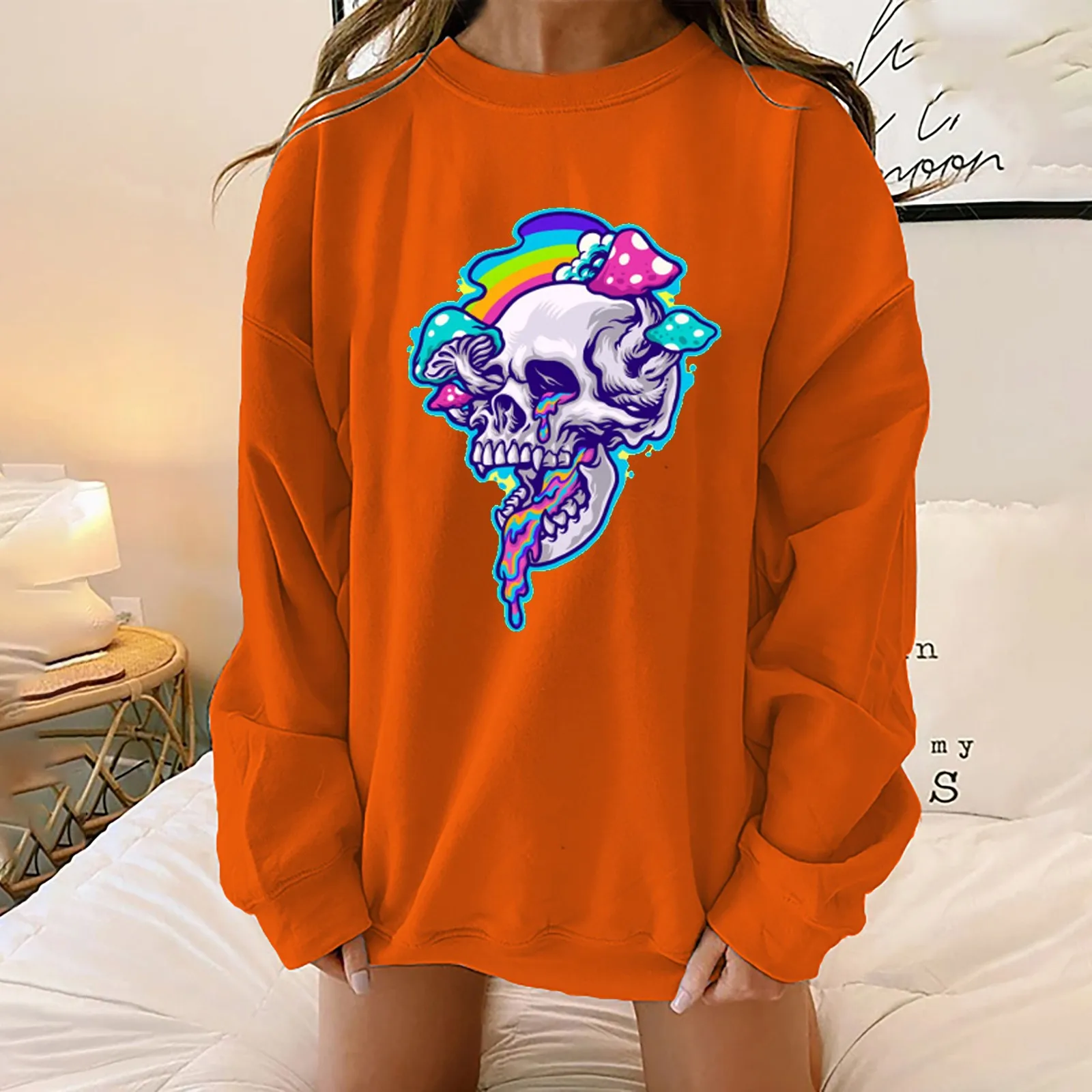 Plus Size Halloween Hoodie Sweatshirts Womens Casual Long Sleeve O-neck Print Streetwear Sweatshirt Sudaderas Con Capucha
Plus Size Halloween Hoodie Sweatshirts Womens Casual Long Sleeve O-neck Print Streetwear Sweatshirt Sudaderas Con Capucha