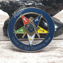 Masonic Auto Car Badge blue Emblems mason freemason BCM23 Order of the Eastern Star personality decoraction