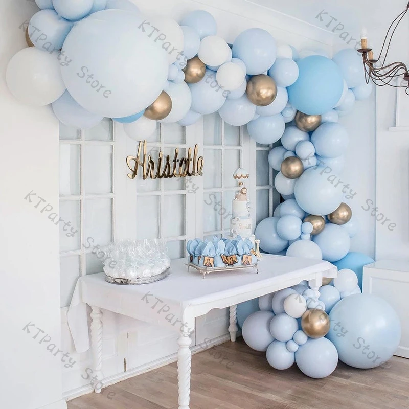

103pcs Macaron Blue Balloon Garland Kit Wedding Decoration Kids Boy Baby Shower Birthday Party Ballon Arch Decorations