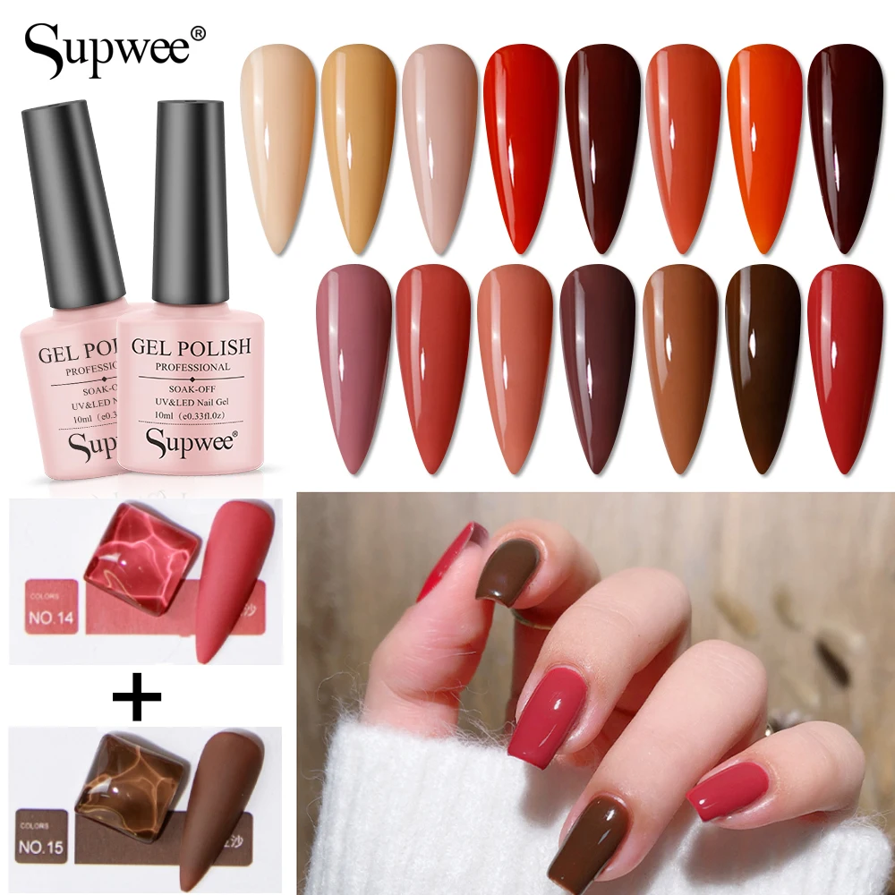 Supwee Nail Gel Polish For Manicure 10 ML Gel Enamel For Nails Art Design Semi Permanant Need Nail Lamp UV LED Gel Varnish Set
Supwee Nail Gel Polish For Manicure 10 ML Gel Enamel For Nails Art Design Semi Permanant Need Nail Lamp UV LED Gel Varnish Set