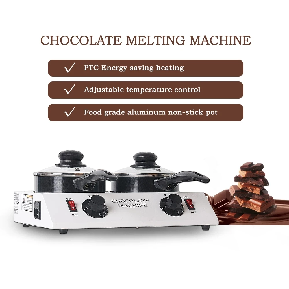 Electric Chocolate Cheese Melting Machine Ceramic Non-Stick Pot Chocolate Tempering Cylinder Melter Pan
Electric Chocolate Cheese Melting Machine Ceramic Non-Stick Pot Chocolate Tempering Cylinder Melter Pan