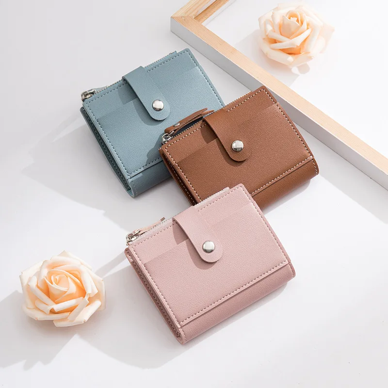 New Women Wallets Short Fashion Hasp Pu Leather Luxury Zipper Coin Purses Female Multifunction Card Holder Money Clip
New Women Wallets Short Fashion Hasp Pu Leather Luxury Zipper Coin Purses Female Multifunction Card Holder Money Clip