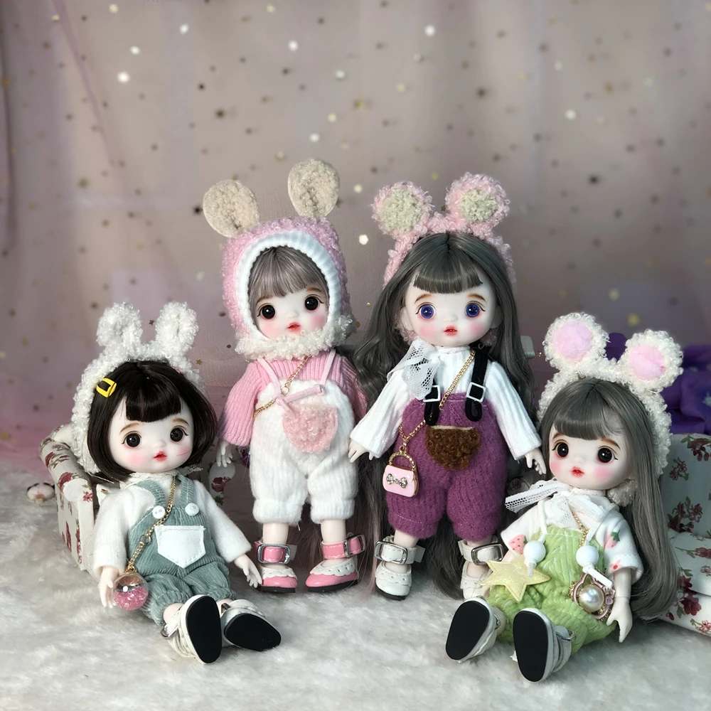 16cm Fashion Mini Wig BJD Doll Movable Joint Girl Dolls 3D Big Eyes Beautiful Cute DIY Toy Doll with Clothes Dress Up Doll
16cm Fashion Mini Wig BJD Doll Movable Joint Girl Dolls 3D Big Eyes Beautiful Cute DIY Toy Doll with Clothes Dress Up Doll
