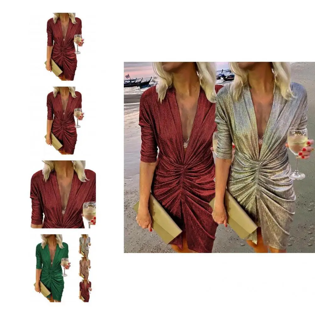 Stylish Bodycon Dress Slim Sexy Pure Color Hip Warp Dress Pencil Dress Mini Dress
Stylish Bodycon Dress Slim Sexy Pure Color Hip Warp Dress Pencil Dress Mini Dress