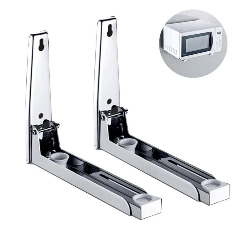 Stainless Steel Microwave Oven Wall Mount Stand Holder Shelf with Removable Hook 200mm (1 Set of 2) Microwave Oven
Stainless Steel Microwave Oven Wall Mount Stand Holder Shelf with Removable Hook 200mm (1 Set of 2) Microwave Oven